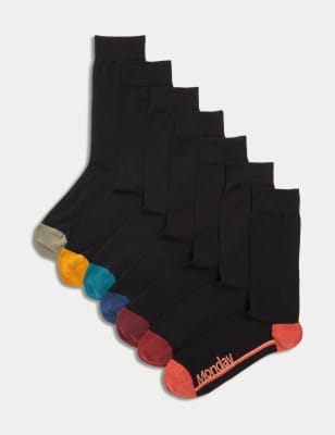 

Mens M&S Collection 7pk Cool & Fresh™ Days Of The Week Cotton Rich Socks - Black Mix, Black Mix