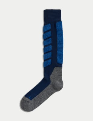 

Mens M&S Collection Ski Boot Socks - Navy Mix, Navy Mix