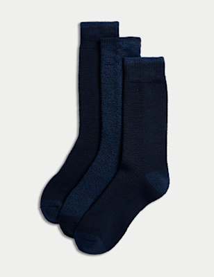 

Mens M&S Collection 3pk Heatgen™ Maximum Warmth Thermal Socks - Navy, Navy