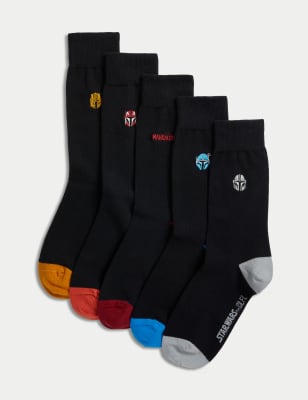 

Marks & Spencer 5pk Star Wars™ Cotton Rich Socks (MALE, BLACK MIX)