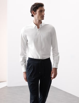 

Mens Autograph Slim Fit Jersey Performance Shirt, White