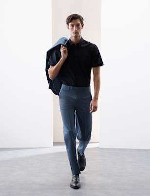 

Mens Autograph Regular Fit Cotton Stretch 360 Flex Shirt, Dark Navy