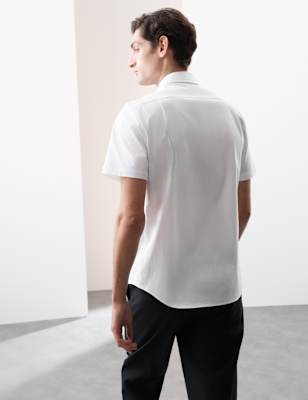 

Mens Autograph Regular Fit Cotton Stretch 360 Flex Shirt, White