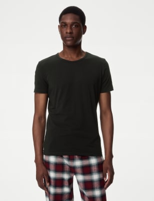 

M&S Collection Pack de 3 camisetas de algodón Cool & Fresh™Mens - Black, Black