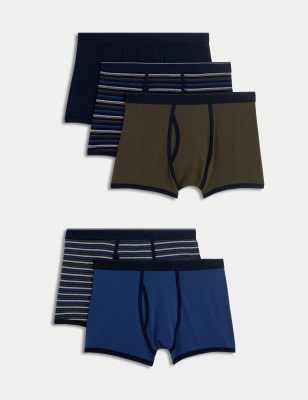 

Mens M&S Collection 5pk Cotton Stretch Cool & Fresh™ Trunks - Khaki Mix, Khaki Mix