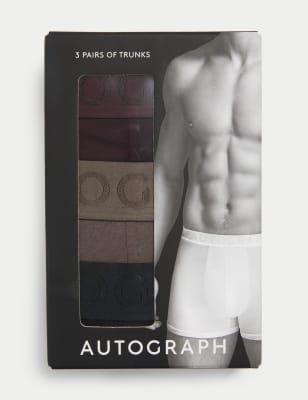 

Mens Autograph 3pk Supima® Cotton Modal Supersoft Trunk Box - Burgundy Mix, Burgundy Mix