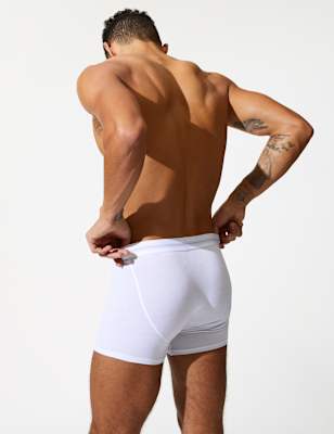 

Mens Autograph 5pk Supima® Cotton Modal Trunks, White