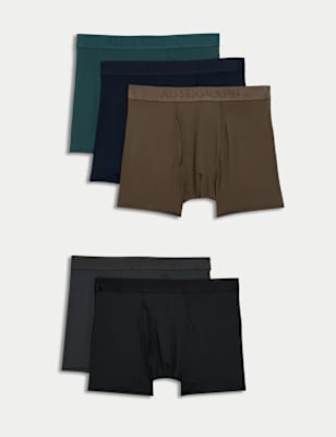 

Mens Autograph 5pk Microskin Plain Trunks - Multi, Multi