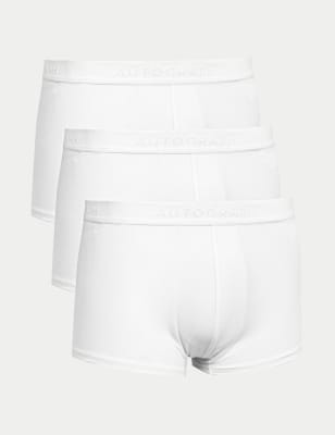 

Mens Autograph 3er-Pack Hüftslips aus Supima®-Baumwollgemisch - White, White