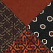 5 Pack Microskin Geometric Printed Hipsters, MAPLE, swatch