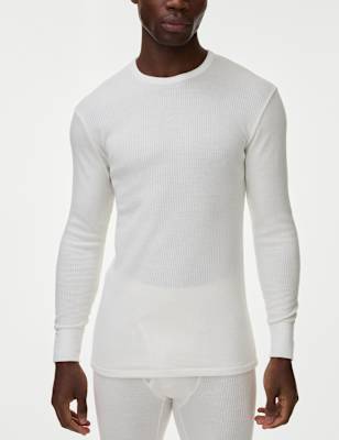 

Mens M&S Collection Heatgen™ Maximum Thermal Long Sleeve Top, Ivory