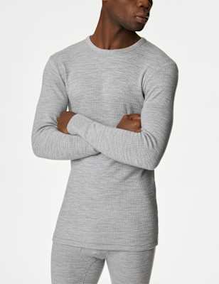 

Mens M&S Collection Heatgen™ Maximum Thermal Long Sleeve Top - Grey Marl, Grey Marl