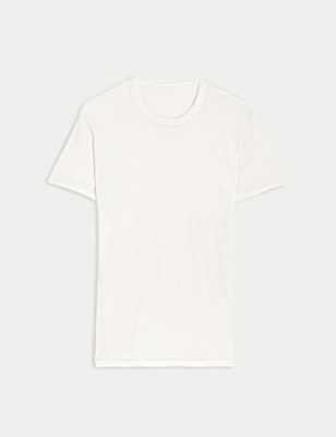 

Mens M&S Collection Heatgen™ Maximum Thermal Short Sleeve Top - Ivory, Ivory