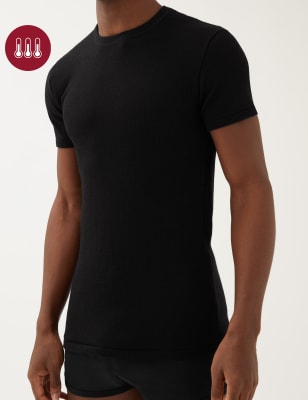 

Mens M&S Collection Heatgen™ Maximum Thermal Short Sleeve Top - Black, Black