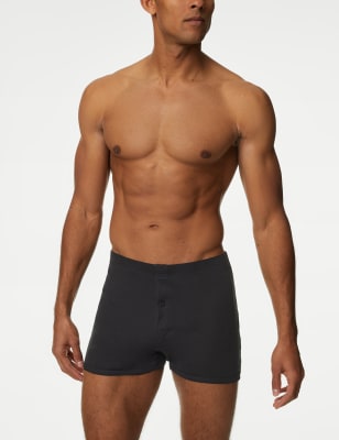 

Mens M&S Collection 5pk Essential Cotton Trunks - Black, Black