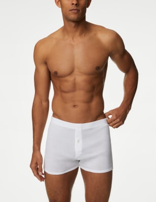 

Mens M&S Collection 5pk Essential Cotton Trunks - White, White