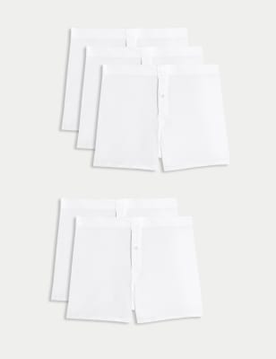 

Mens M&S Collection 5pk Essential Cotton Trunks - White, White