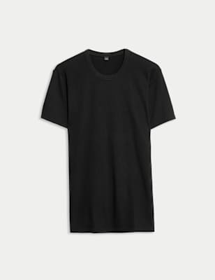 

Mens M&S Collection Heatgen™ Medium Thermal Short Sleeve Top - Black, Black