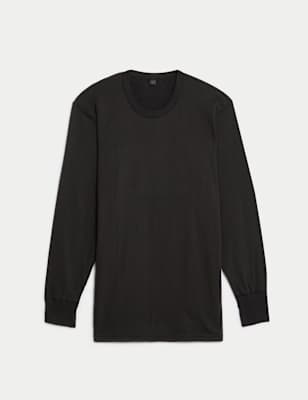 

Mens M&S Collection Heatgen™ Medium Thermal Long Sleeve Tops - Black, Black