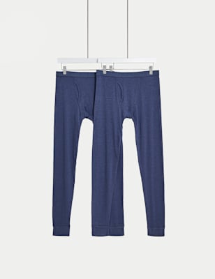 

M&S Collection Pack de 2 calzoncillos largos térmicos ligeros Heatgen™Mens - Denim, Denim