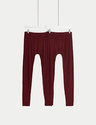 

Mens M&S Collection 2pk Heatgen™ Light Thermal Long Johns - Burgundy, Burgundy