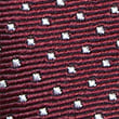 Pin Dot Pure Silk Tie, BURGUNDY, swatch