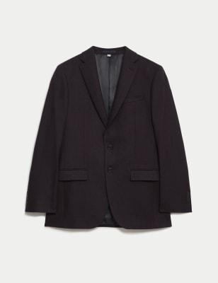 

Mens M&S Collection Wool Rich Suit Jacket - Mulberry, Mulberry