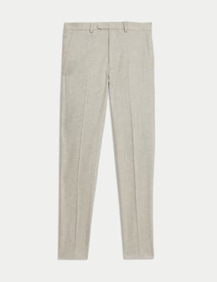 

Mens M&S Collection Wool Rich Suit Trousers - Neutral, Neutral