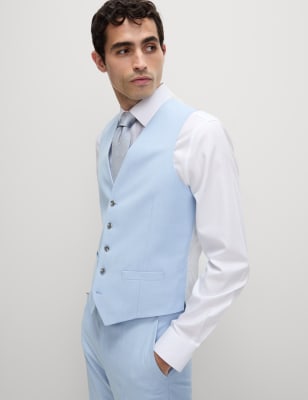 

Mens M&S Collection Weste - Pale Blue, Pale Blue