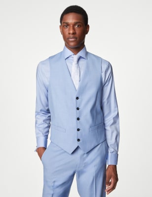 

Mens M&S Collection Waistcoat - Sky Blue, Sky Blue