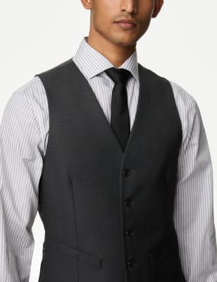 

Mens M&S Collection Waistcoat - Charcoal, Charcoal