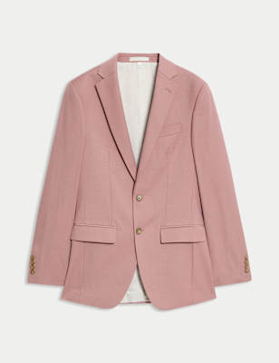 

Mens M&S Collection Slim Fit Stretch Suit Jacket, Dusky Rose