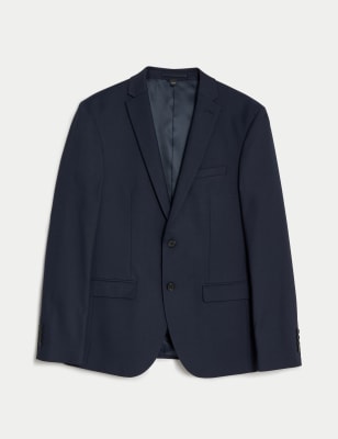 

Mens M&S Collection Skinny Fit Stretch Suit Jacket, Navy