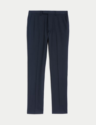 

Mens M&S Collection Skinny Fit Stretch Suit Trousers, Navy