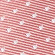 Skinny Woven Polka Dot Tie, PINK MIX, swatch