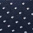 Skinny Woven Polka Dot Tie, NAVY, swatch