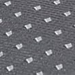 Skinny Woven Polka Dot Tie, LIGHT GREY, swatch