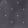 Skinny Twill Polka Dot Tie, DARK GREY, swatch