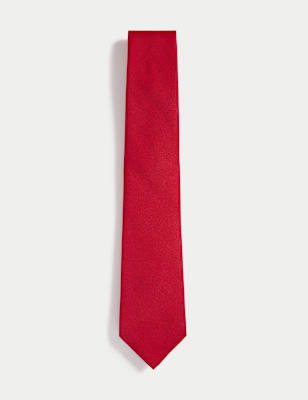 

Mens M&S Collection Machine Washable Tie - Red, Red