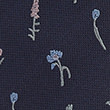 Floral Pure Silk Tie, MID BLUE, swatch