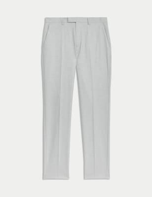 

Mens M&S Collection Slim Fit Suit Trousers - Grey, Grey