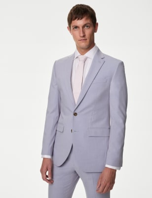 

Mens M&S Collection Slim Fit Stretch Suit Jacket - Lilac, Lilac