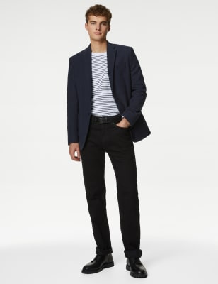 

Mens M&S Collection Italian Moleskin Blazer - Navy, Navy