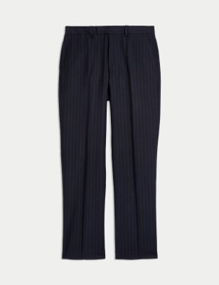 

Mens M&S SARTORIAL Regular fit Pure Wool Suit Trousers - Navy, Navy