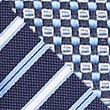 2 Pack Striped & Textured Ties, NAVY MIX, swatch