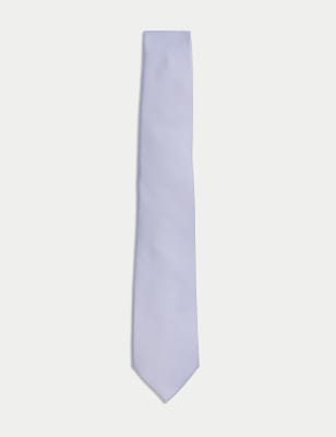 

Mens M&S Collection Slim Tie & Pocket Square Set - Pale Blue, Pale Blue