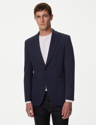 

M&S Collection Blazer de punto texturizadoMens - Navy, Navy
