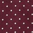 Pin Dot Pure Silk Pocket Square, BURGUNDY, swatch