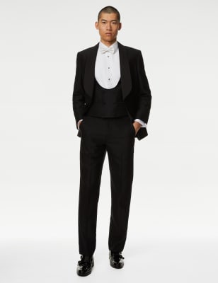 M&S Sartorial Men's British Pure Wool Double Breasted Waistcoat