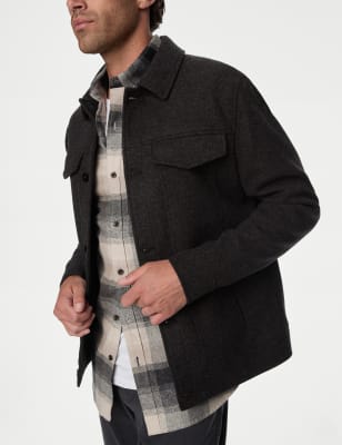 

Mens M&S Collection Jacket - Charcoal, Charcoal